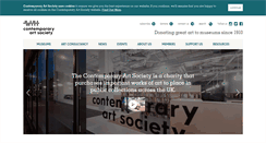 Desktop Screenshot of contemporaryartsociety.org